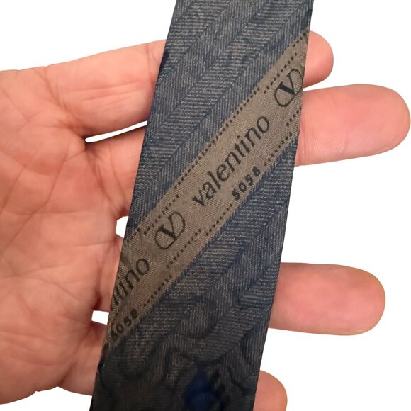 Valentino Cravatie Silk Tie Made In Italy - Picture 4 of 4